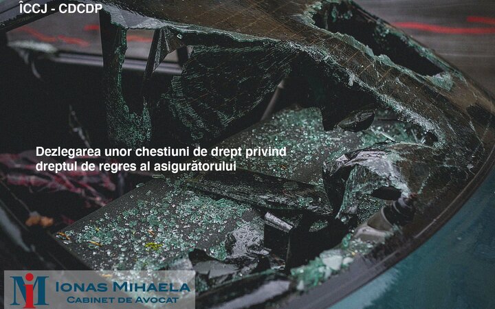 Înalta Curte De Casaţie Şi Justiţie - Completul Pentru Dezlegarea unor Chestiuni de Drept în Materie Civilă