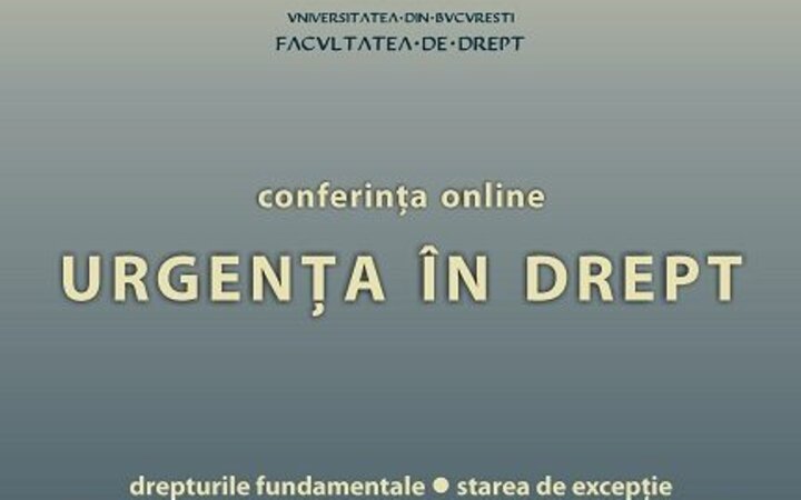 Conferința online „Urgența în Drept”