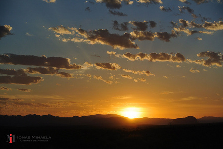 Sunset with clouds