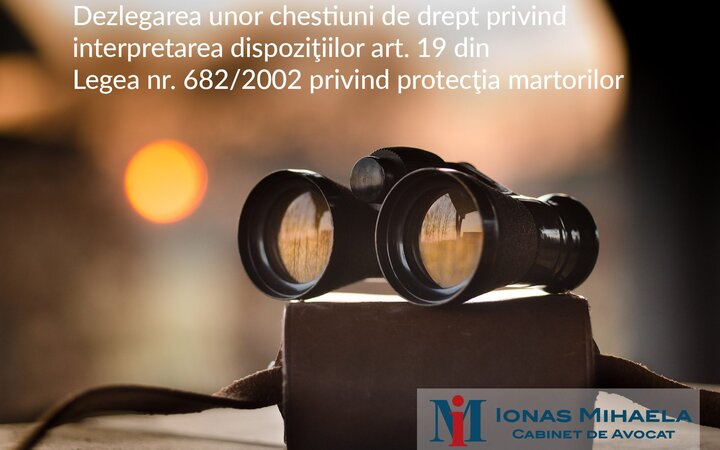 Înalta Curte De Casaţie Şi Justiţie - Completul Pentru Dezlegarea Unor Chestiuni De Drept În Materie Penală